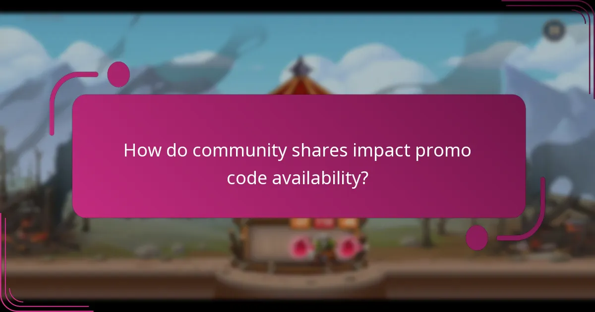 How do community shares impact promo code availability?