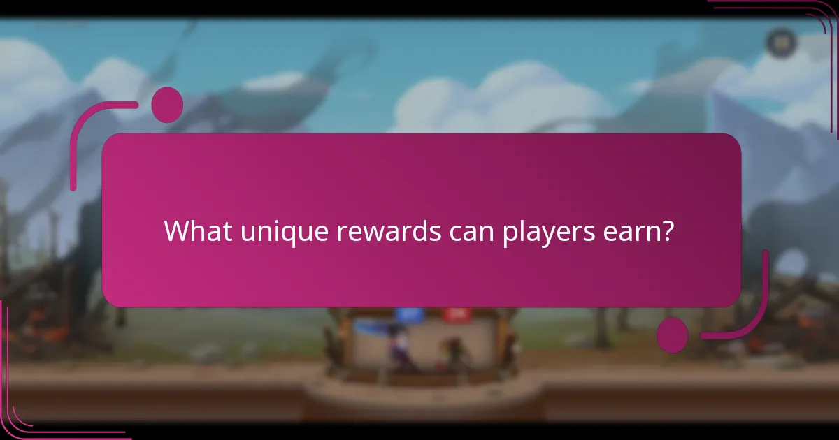 What unique rewards can players earn?